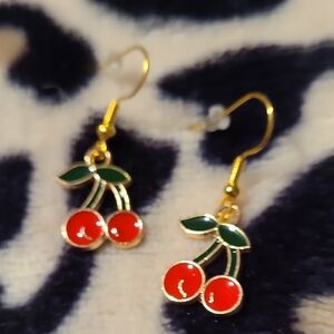 Cherry Drop Earrings